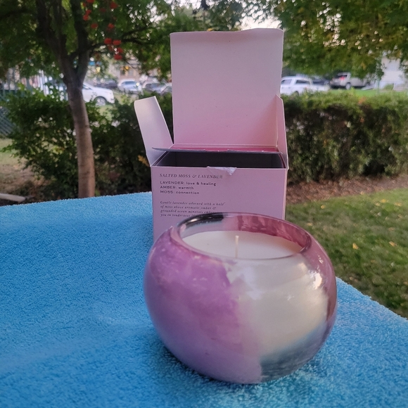 Anthropologie The Loved Salted Moss And Lavender Mindful Scented Candle New - Picture 7 of 10